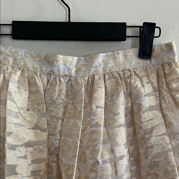 Anthropologie Cream A-Line Skirt - Picture 3 of 5